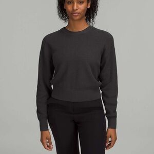 lululemon athletica Dark Gray Crew Neck Sweater
